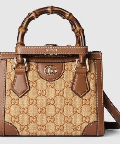 Gucci Diana Small Tote Brown Bag