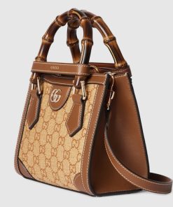 Gucci Diana Small Tote Brown