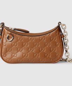 Gucci GG Emblem mini brown