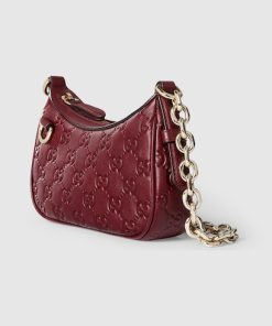 Gucci GG Emblem mini Rosso Ancora